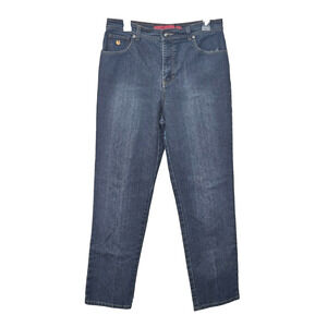 Vtg Gloria Vanderbilt Jeans Womens 10 Blue Denim High Rise Swan 80s 90s Normcore